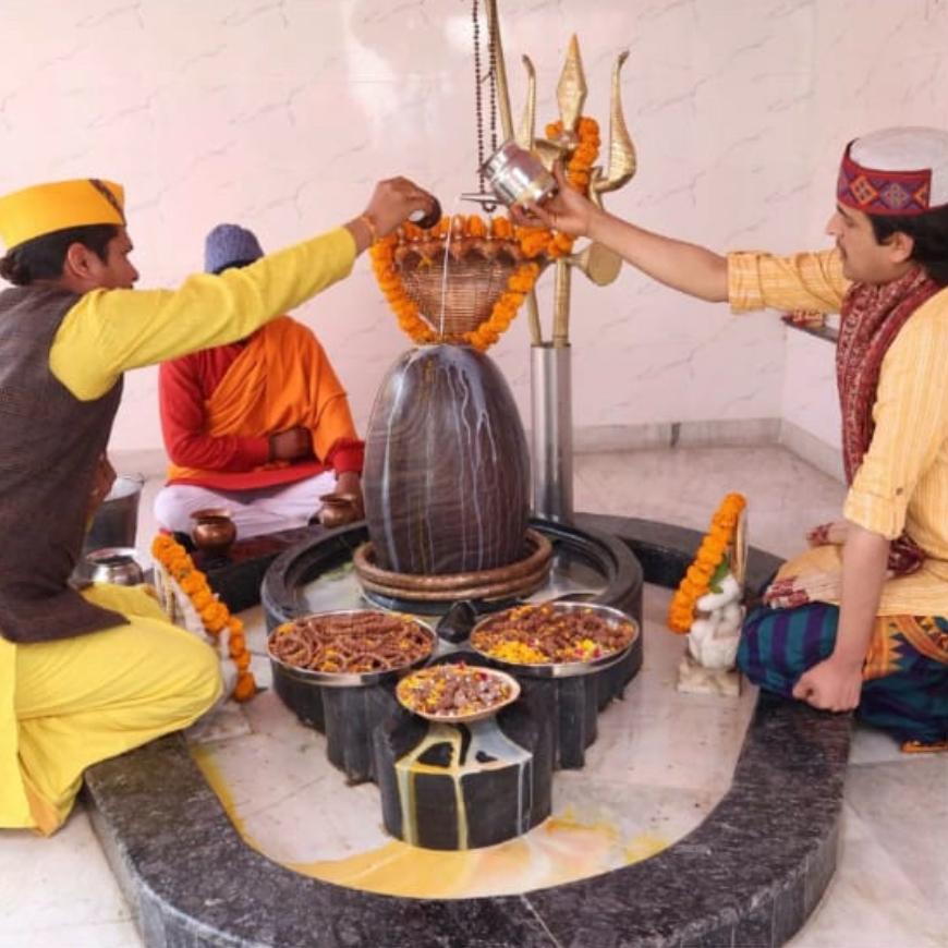 Siddh 5 Mukhi Rudraksh Mala Photo Option