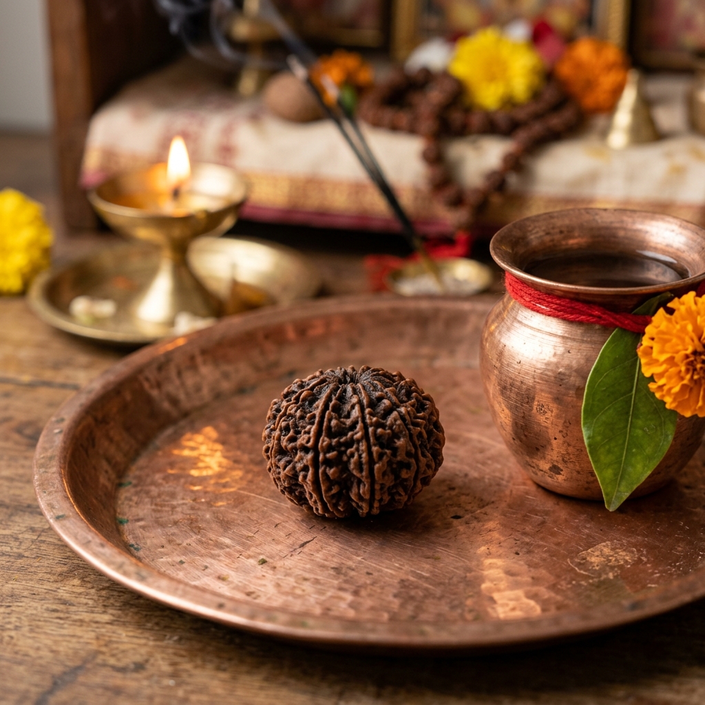 7 Mukhi Laxmi Rudraksha Photo Option